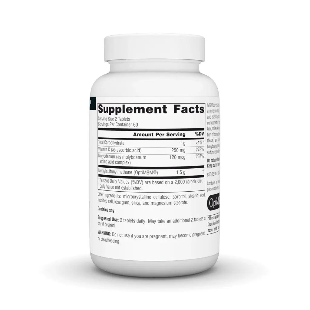 Метилсульфонілметан MSM with Vitamin C 750 mg, 120 таблеток Source Naturals vit0004195 - фото 2