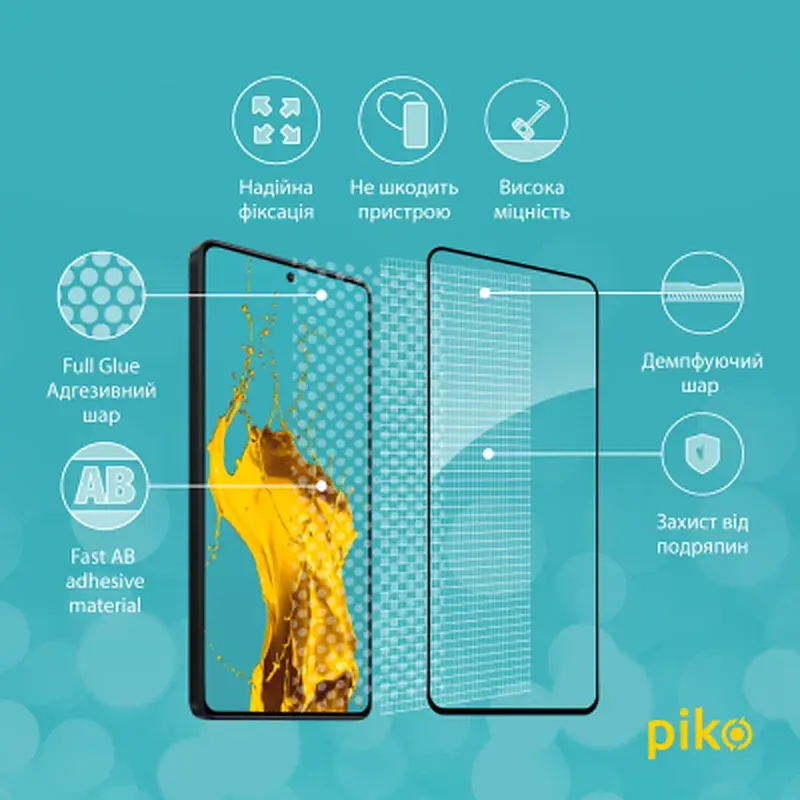 Скло захисне Piko Full Glue Xiaomi Redmi Note 13 Pro 4G Black (1283126583964) - фото 3