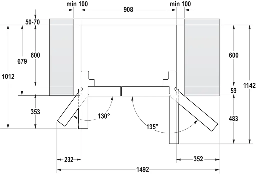 Холодильник Gorenje SBS 179x68x91см 2 двери Х- 368 л М- 167 л A++ NF Plus Инвертор диспенсер дисплей черный (NRS9EVB) - фото 9