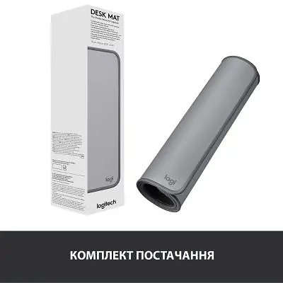 Килимок для мишки Logitech Desk Mat Studio Series Mid Grey (956-000052) - фото 8