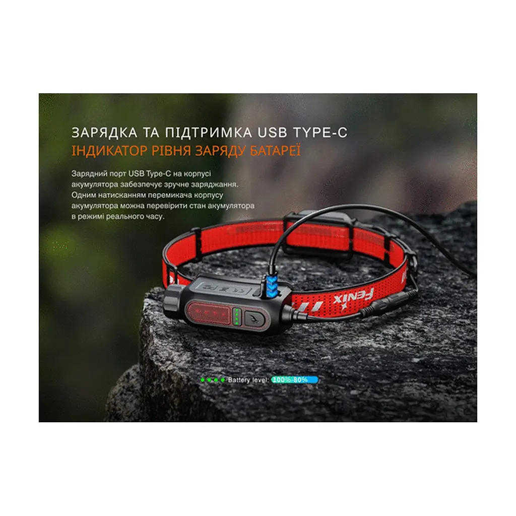 Ліхтар Fenix HP12R-TB чорний (HP12R-TB) - фото 2