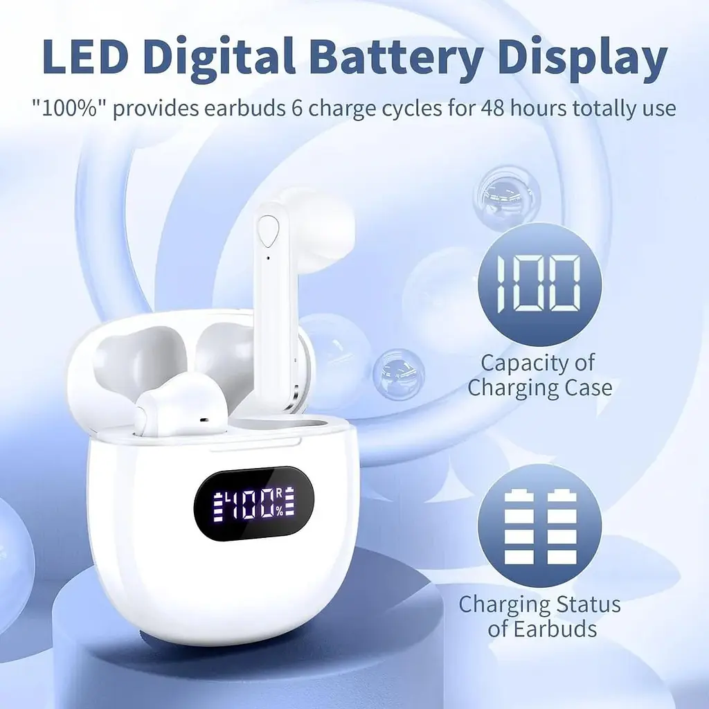 Бездротові навушники Bluetooth V5.3 HiFi Stereo - фото 2