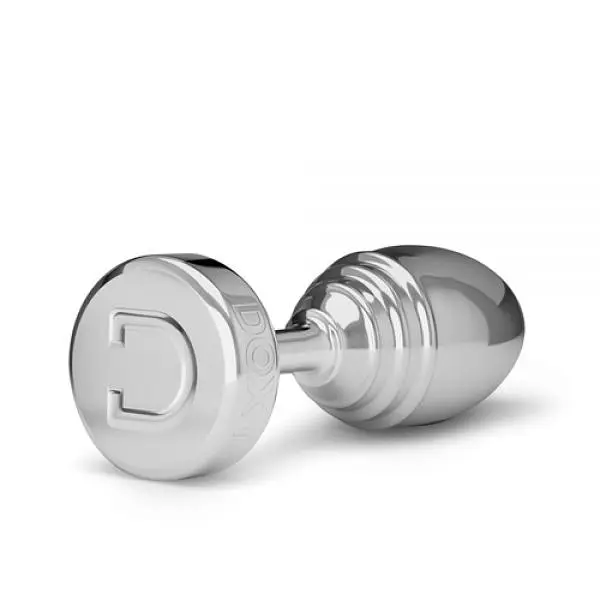 Анальна пробка DOXY Butt Plug RIBBED, 10.5х3.5 см