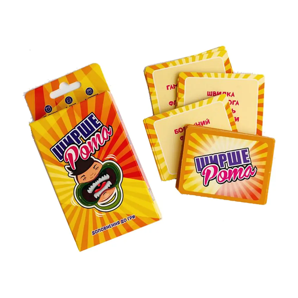 Настільна гра Fun Games Shop Ширше Рота: Доповнення до гри (Watch Ya'' Mouth: Expansion) (укр.) (FGS59) - фото 3