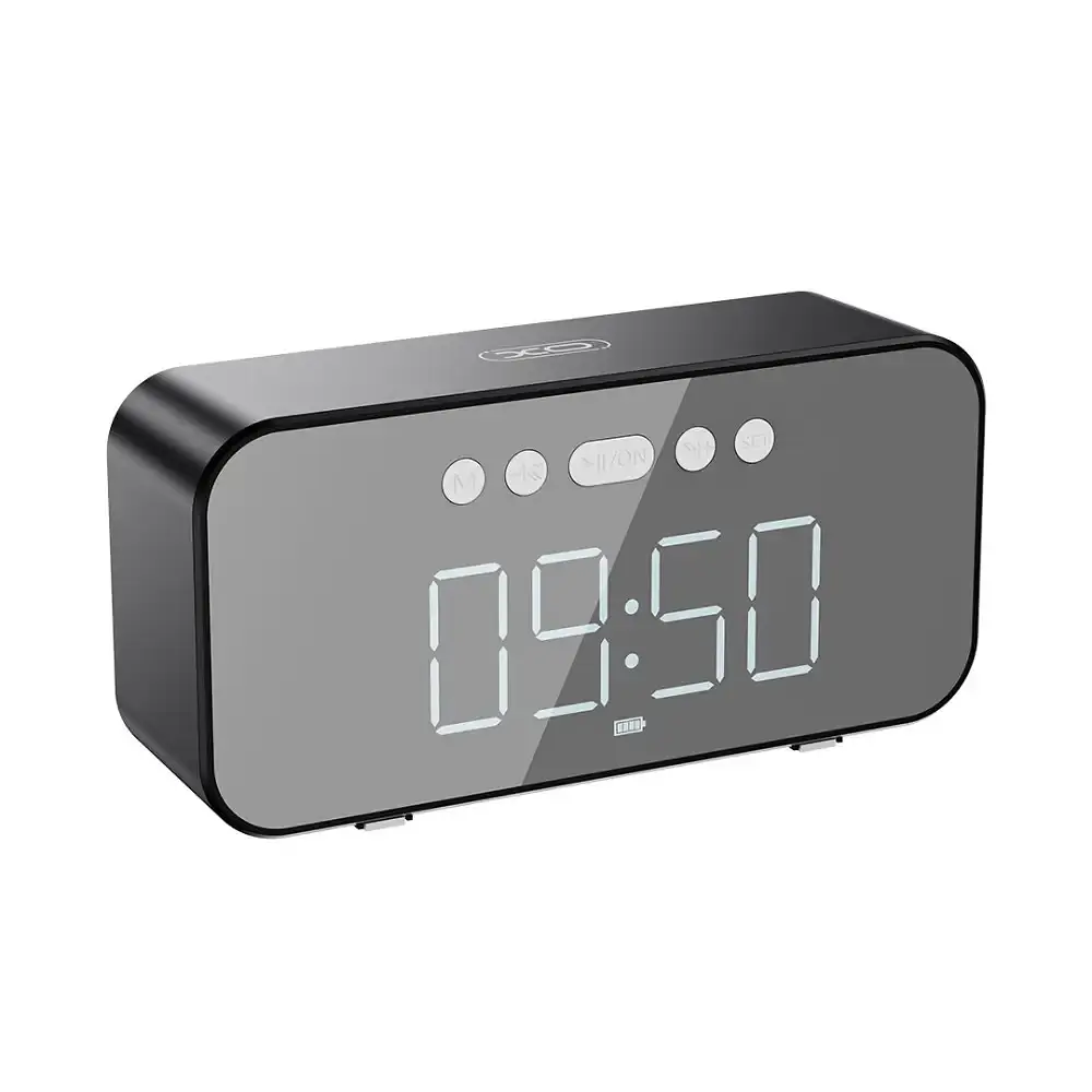 Бездротова Bluetooth колонка годинник XO F41 FM TF-карта (Чорний) - фото 4