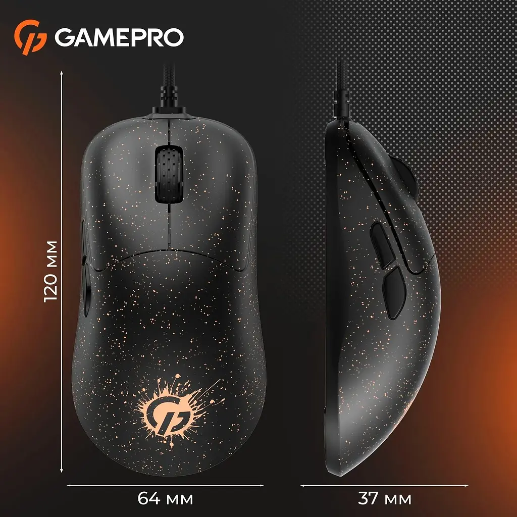Миша GamePro GM690D Black/Orange [126086] - фото 15