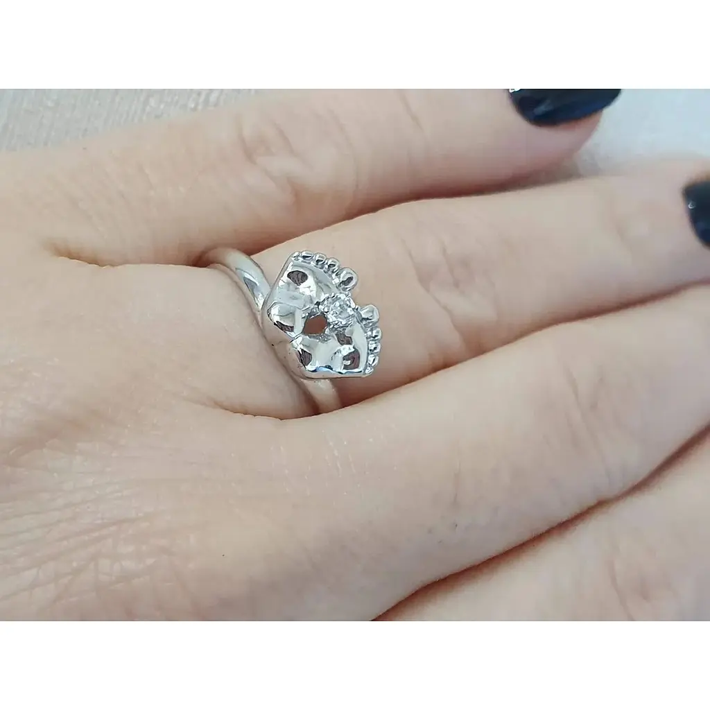 Срібне кільце Qvaliz з фіанітами. 901-00773 18 - фото 2