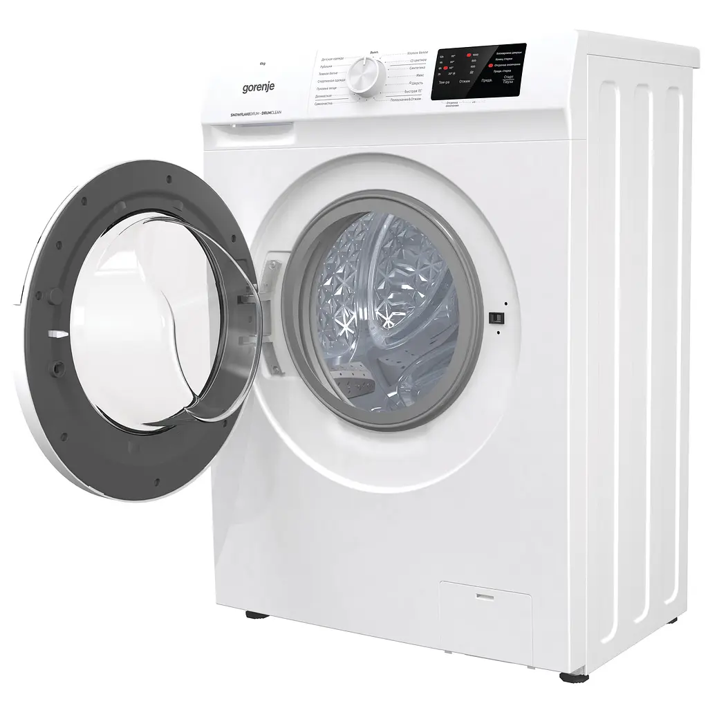 Пральна машина Gorenje з фронтальним завантаженням WHP60SF, 6кг, 1000, A+++, глибина 46см, Дисплей, Білий (WHP60SF) - фото 10
