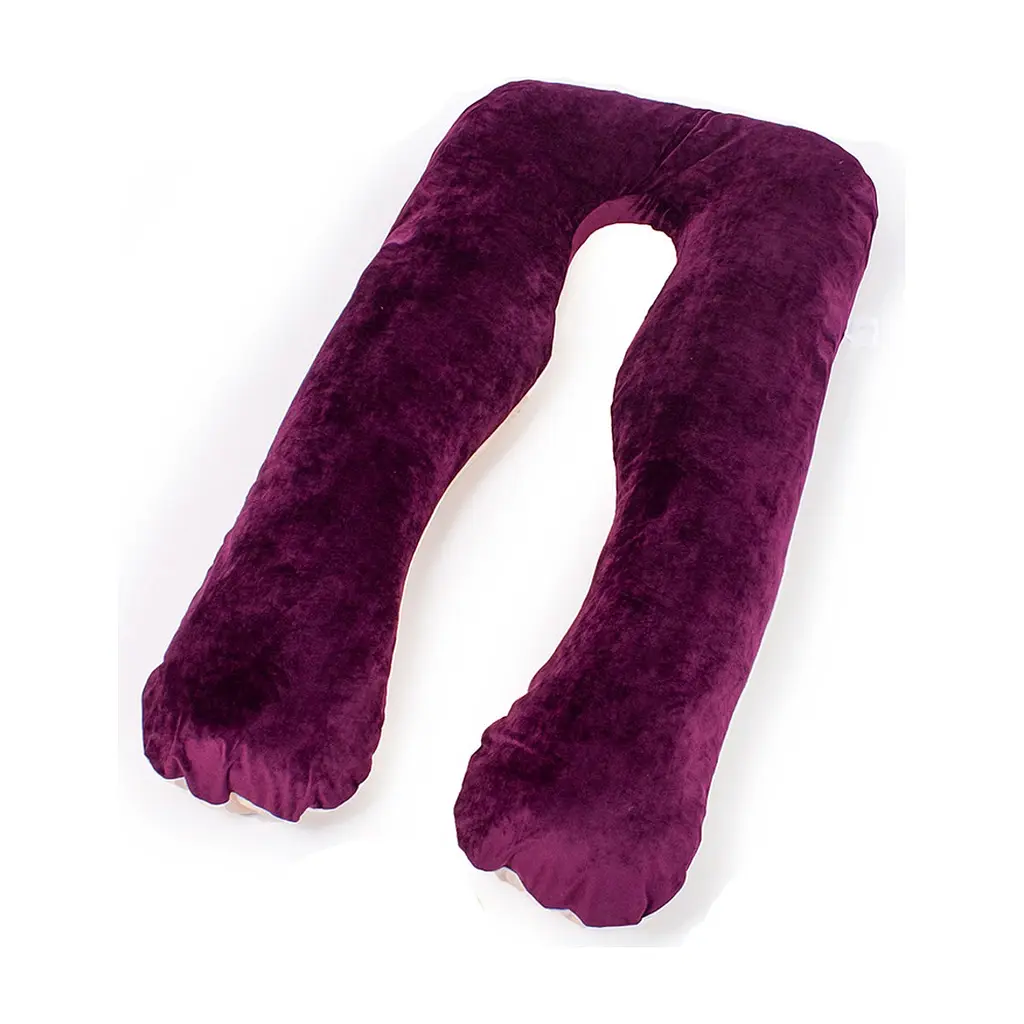 Подушка MirSon для вагітних і відпочинку Velvet Line №8024 U-подібна Adenium (2200006178569)