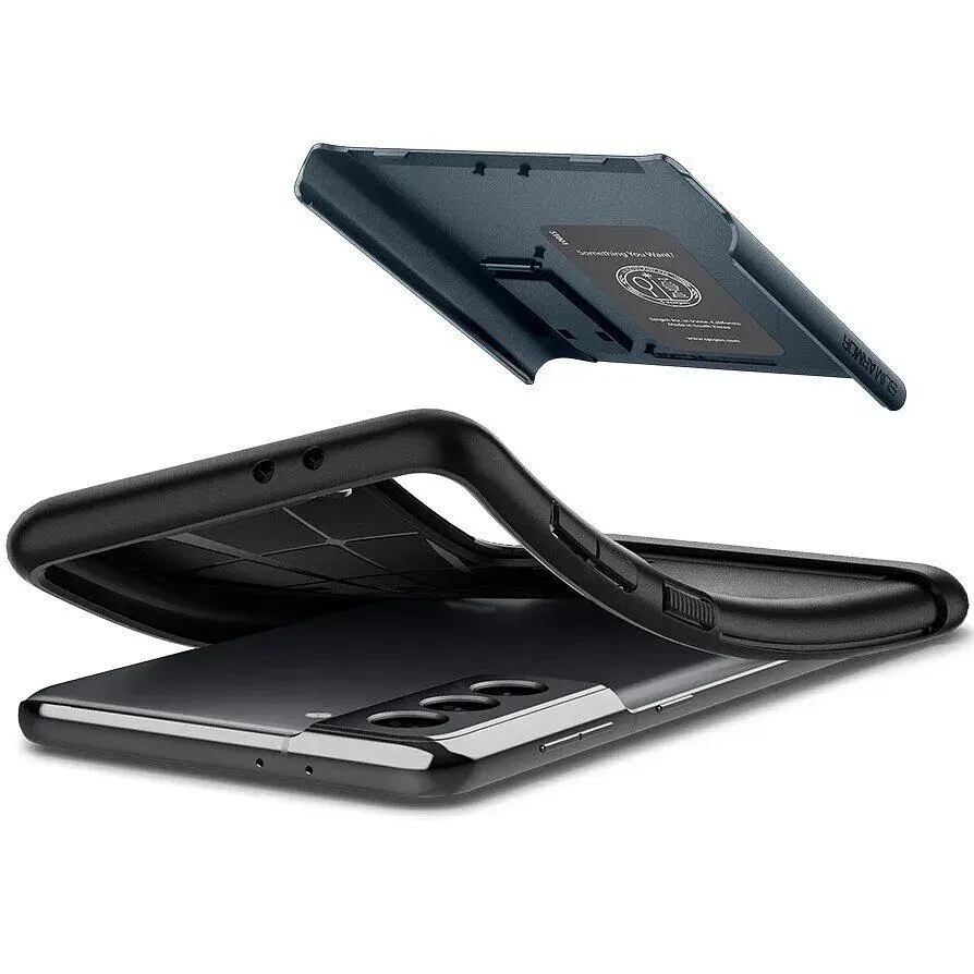 Чохол-накладка Spigen Slim Armor для Samsung Galaxy S21 SM-G991 Metal Slate (ACS02444) - фото 5