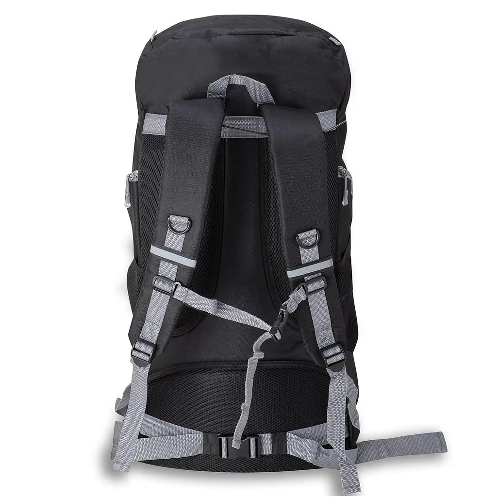 Туристичний рюкзак Semi Line 45 Black 45 л, з чохлом від дощу, анатомічна спинка, кріплення для трекінгових палиць - фото 4