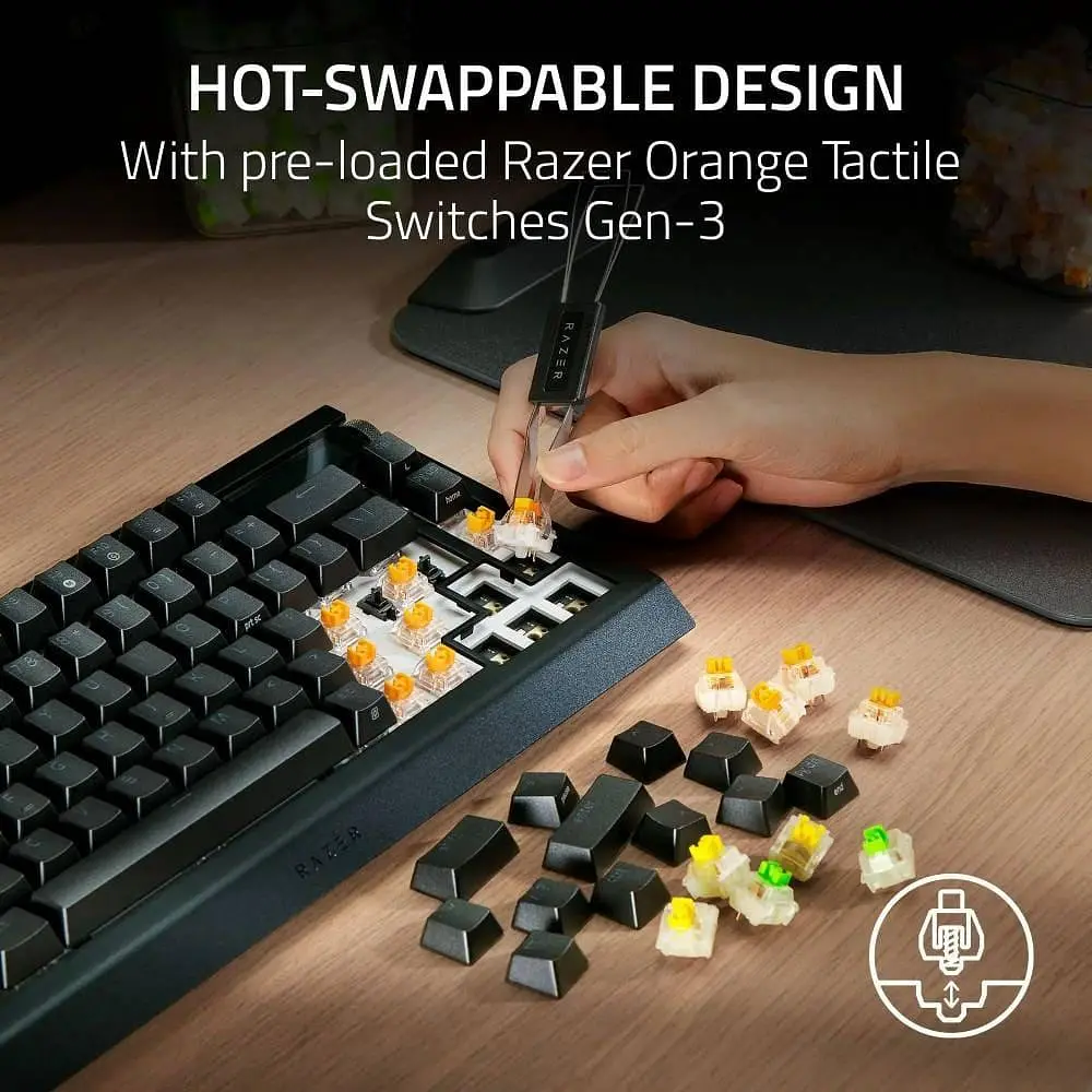 Клавиатура Razer BlackWidow V4 Pro 75% Exploded Black (RZ03-05130300-R3E1) - фото 7