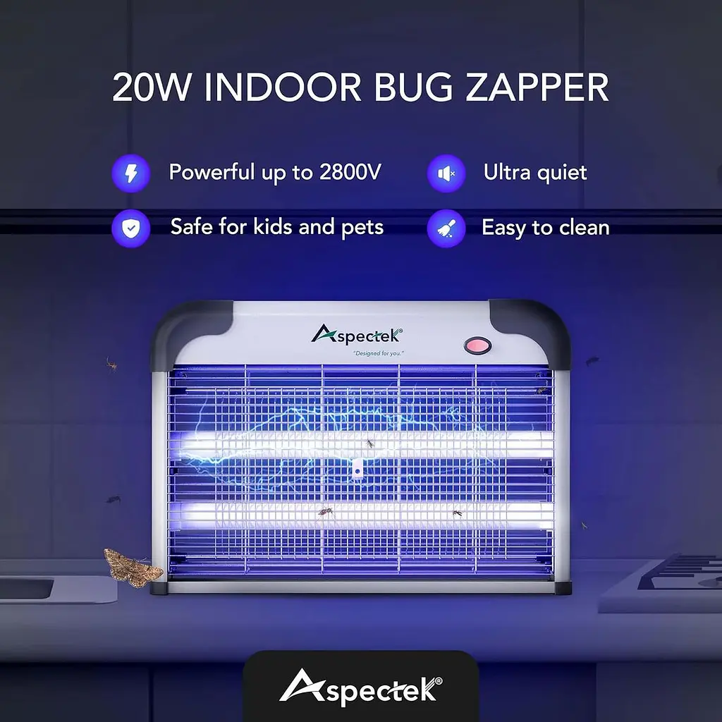Електрична пастка для комах Aspectek 20 Вт для приміщень - фото 3