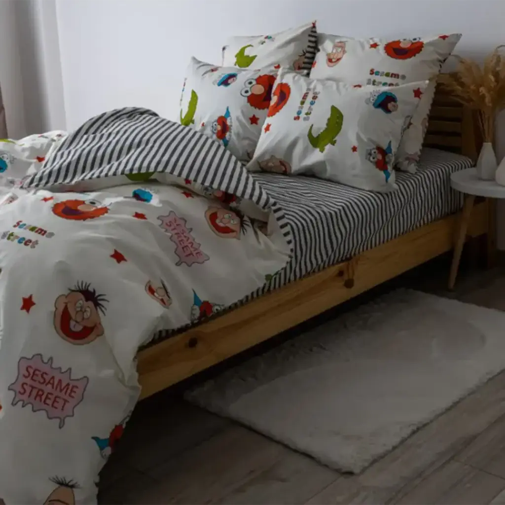 Постільна білизна ТЕП Soft Dreams Sesame Faces 70x70 полуторна білий - фото 2