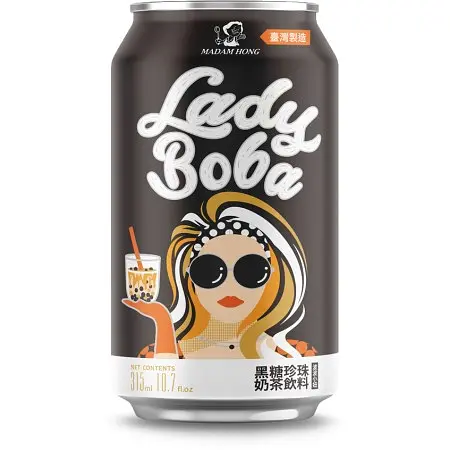 Напій Lady Boba Brown Sugar Bubble Tea 315 мл