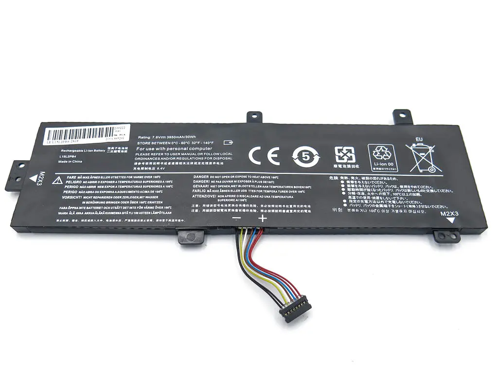 Акумулятор для Lenovo L15L2PB5 IdeaPad 310-15ISK, 310-15IAP, 310-15ABR, 310-15IKB, 510-15ISK (L15L2PB4, L15M2PB5, L15C2PB5) (7.6V 4100 mAh 31Wh) - фото 2