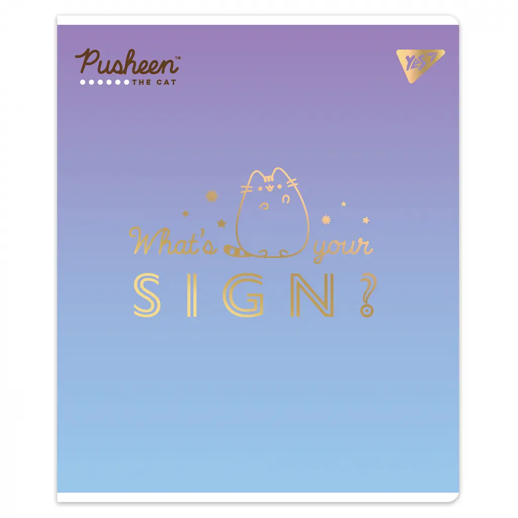 Набор тетрадей для записей А5 Yes Goldstar Pusheen 24 листа в клетку 10 шт. (767538) - фото 4