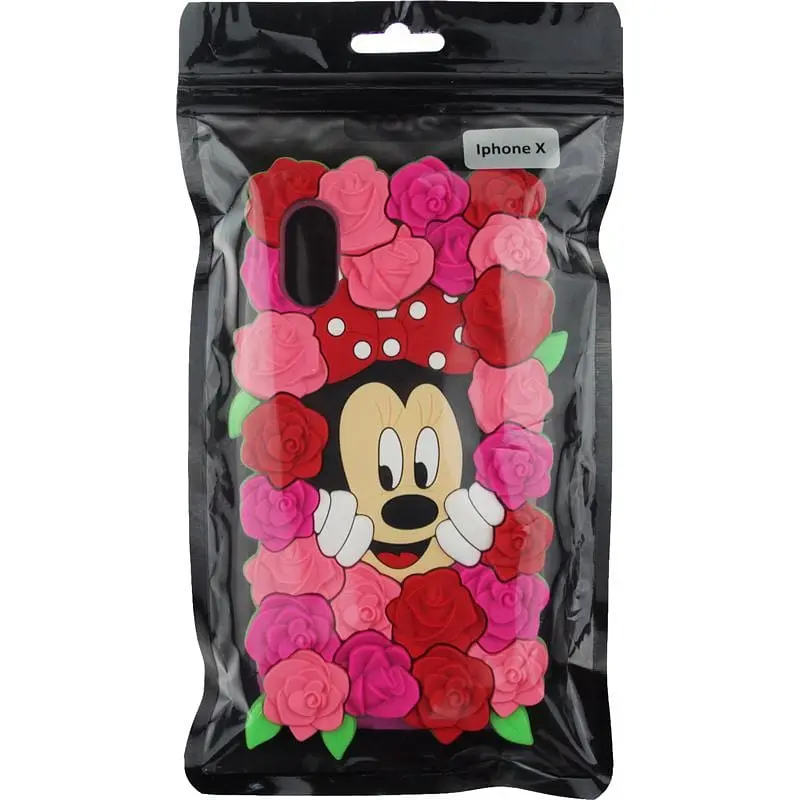 Чохол-накладка Toto TPU Fluffy Case IPhone X Mini Mouse Pink - фото 2