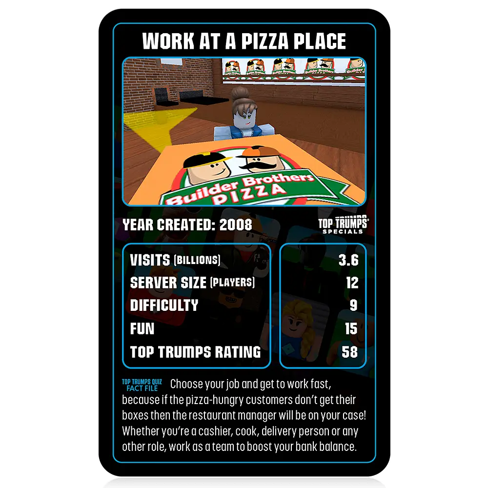 Настольная игра Winning Moves Roblox The Independent and Unofficial Guide Top Trumps - фото 4