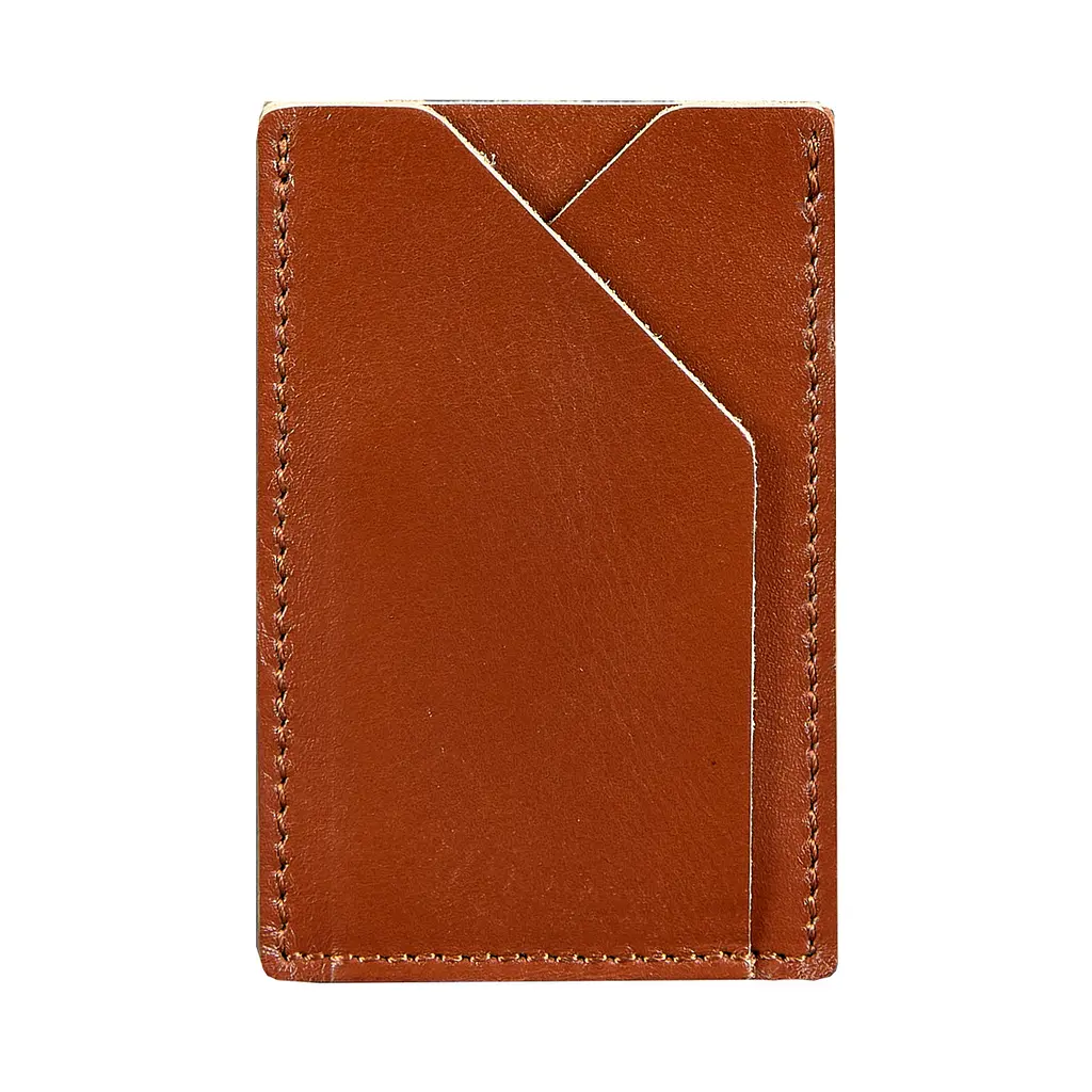 Кожаный кард-кейс 8.0 светло-коричневый - фото 8