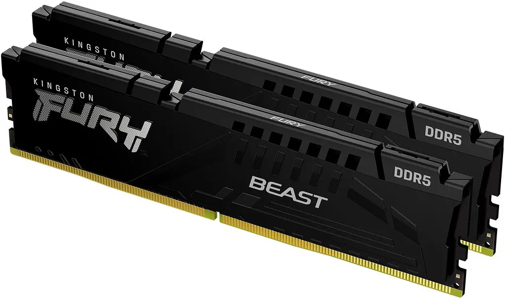 Модуль пам`яті DDR5 2x8GB/6000 Kingston Fury Beast Чорний (KF560C30BBEK2-16) - фото 2