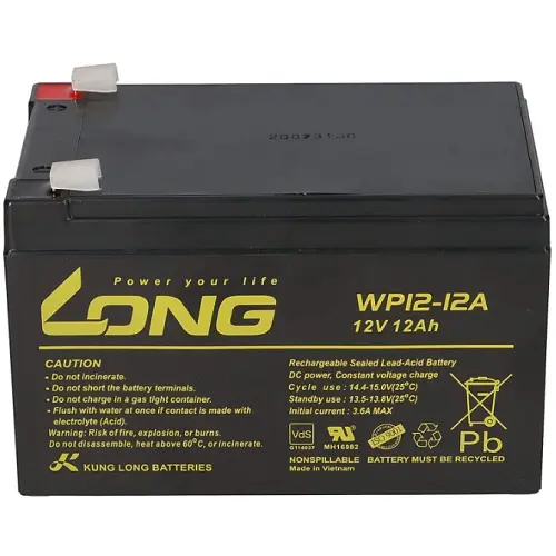 Аккумулятор Long WP 12-12A AGM (12V 12Ah) - фото 2