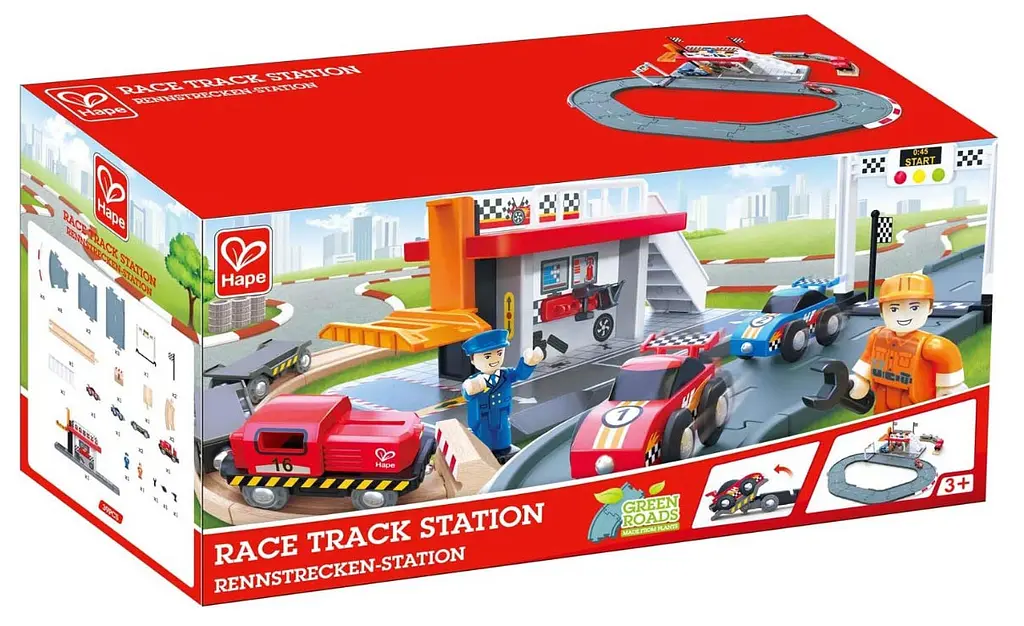 Автотрек Hape Гоночна траса та станція E3734 - фото 4