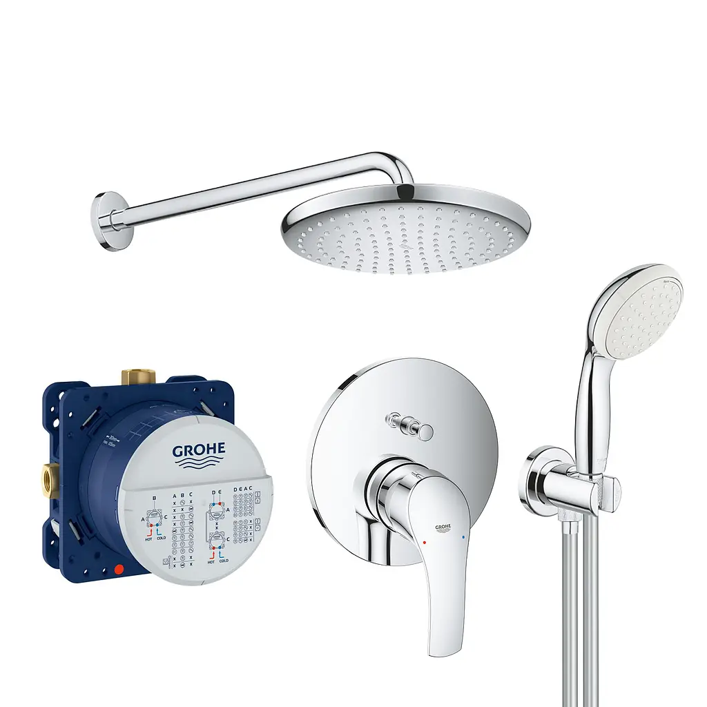 Душова система прихованого монтажу Grohe Grohtherm SmartControl 26416SC3, Хром
