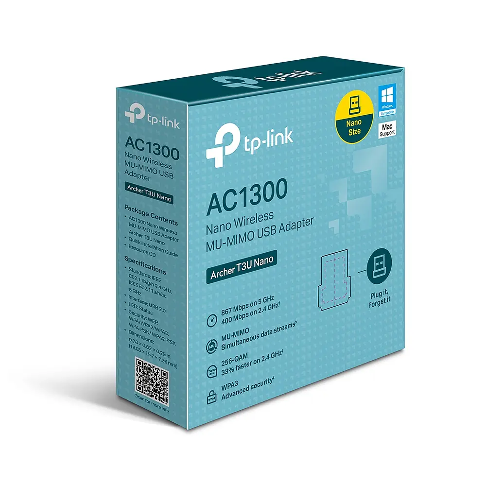 Адаптер WiFi Archer T3U nano AC1300, USB TP-Link teh0017398 - фото 7