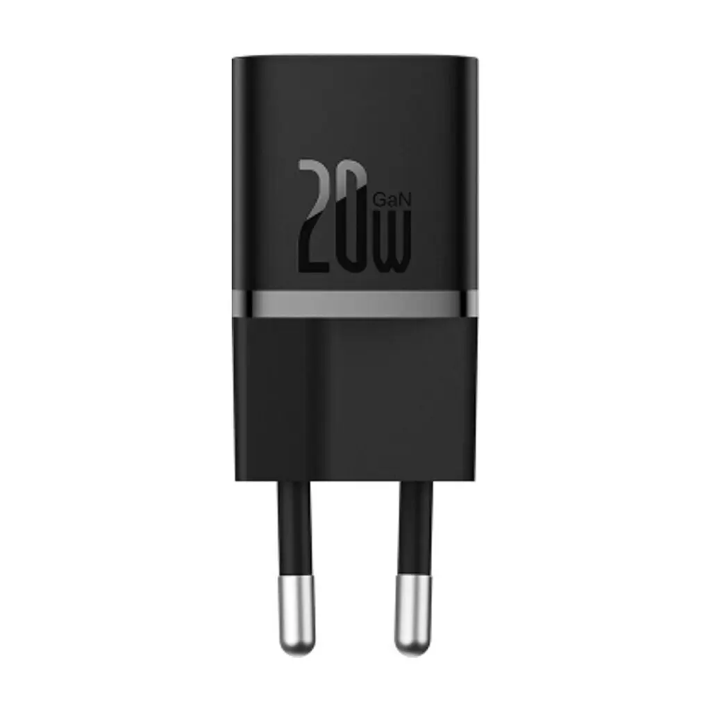 Зарядний пристрій Baseus 1xUSB-C 20W GaN5 black (CCGN050101) - фото 9