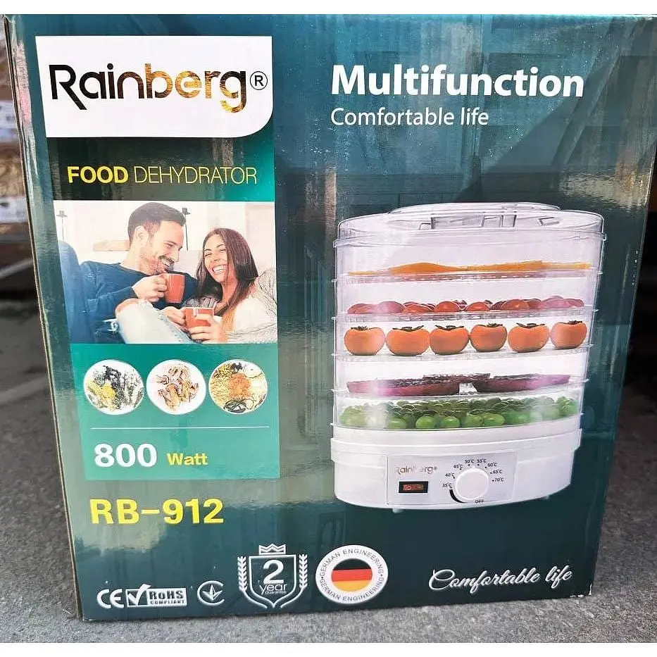 Сушарка для фруктів та овочів Rainberg RB-912 5 секцій 800 Вт - фото 7