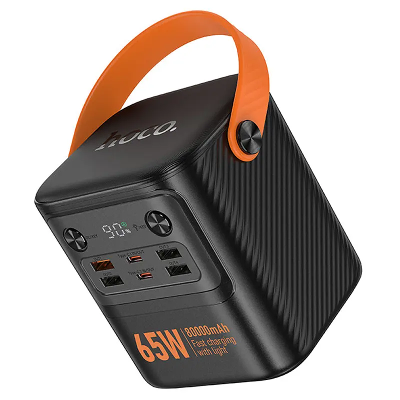 Портативний ЗП Power Bank Hoco J152 Pro Tough PD65W 80000 mAh Black - фото 4