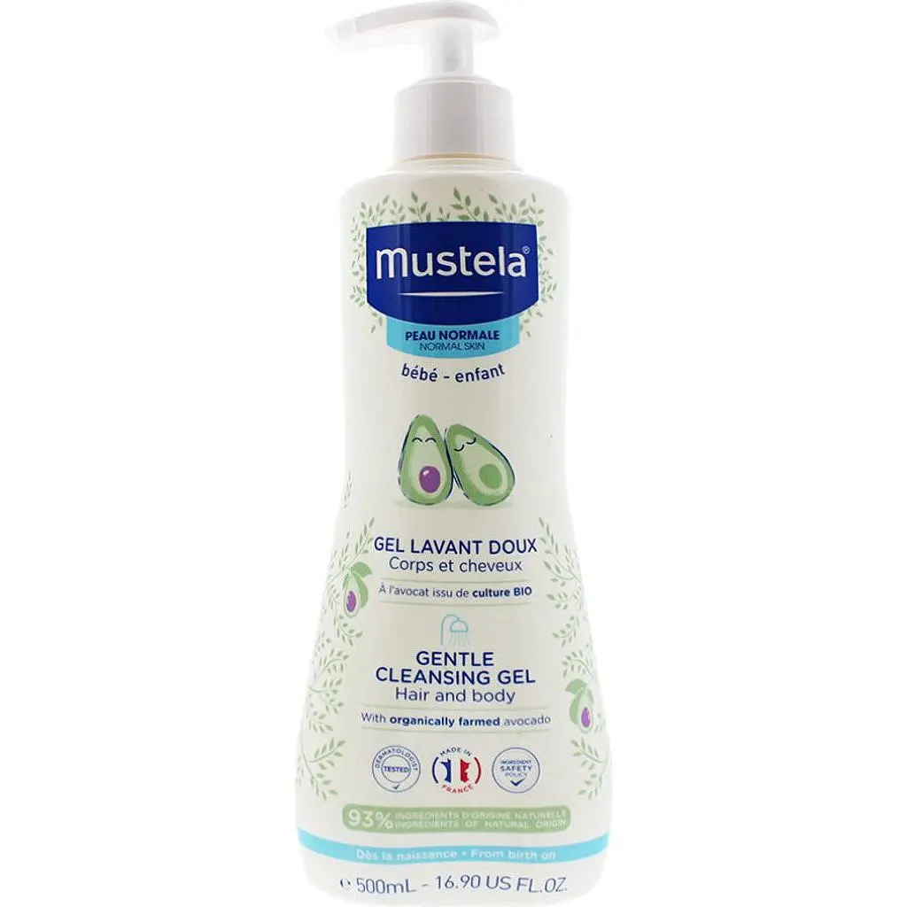 Ніжний очищуючий гель для голови та тіла Mustela Gentle Cleansing Gel 500 мл
