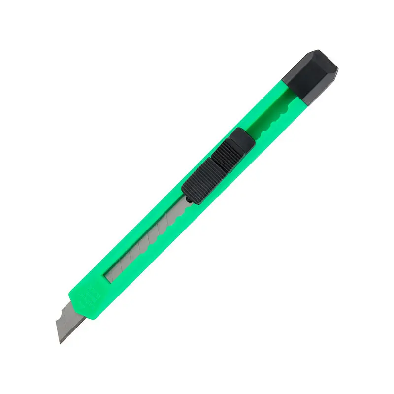 Нож канцелярский Axent Delta с механическим фиксатором зеленый (D6525) - фото 2