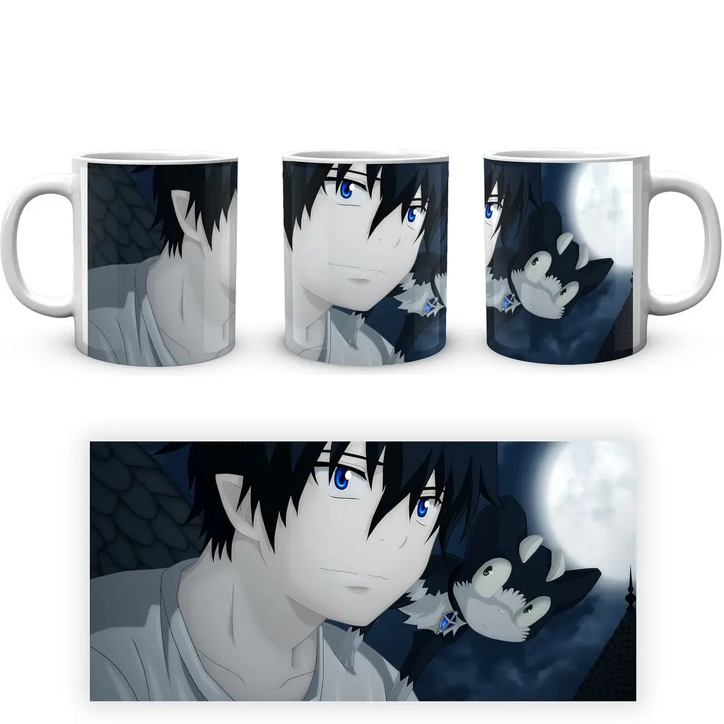 Кухоль GeekLand Blue Exorcist Синій Екзорцист Рін BE 02.10 330 мл білий - фото 4