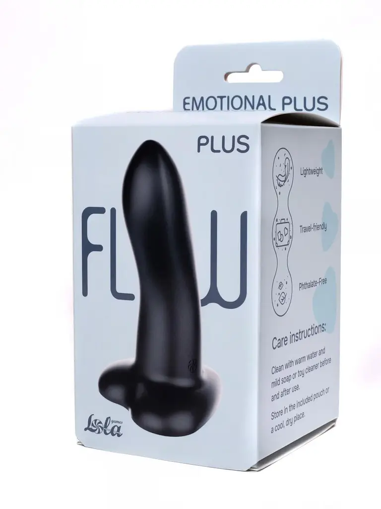 Фалоімітатор Lola Games Flow Emotional Plus 13 см (чорний) - фото 7
