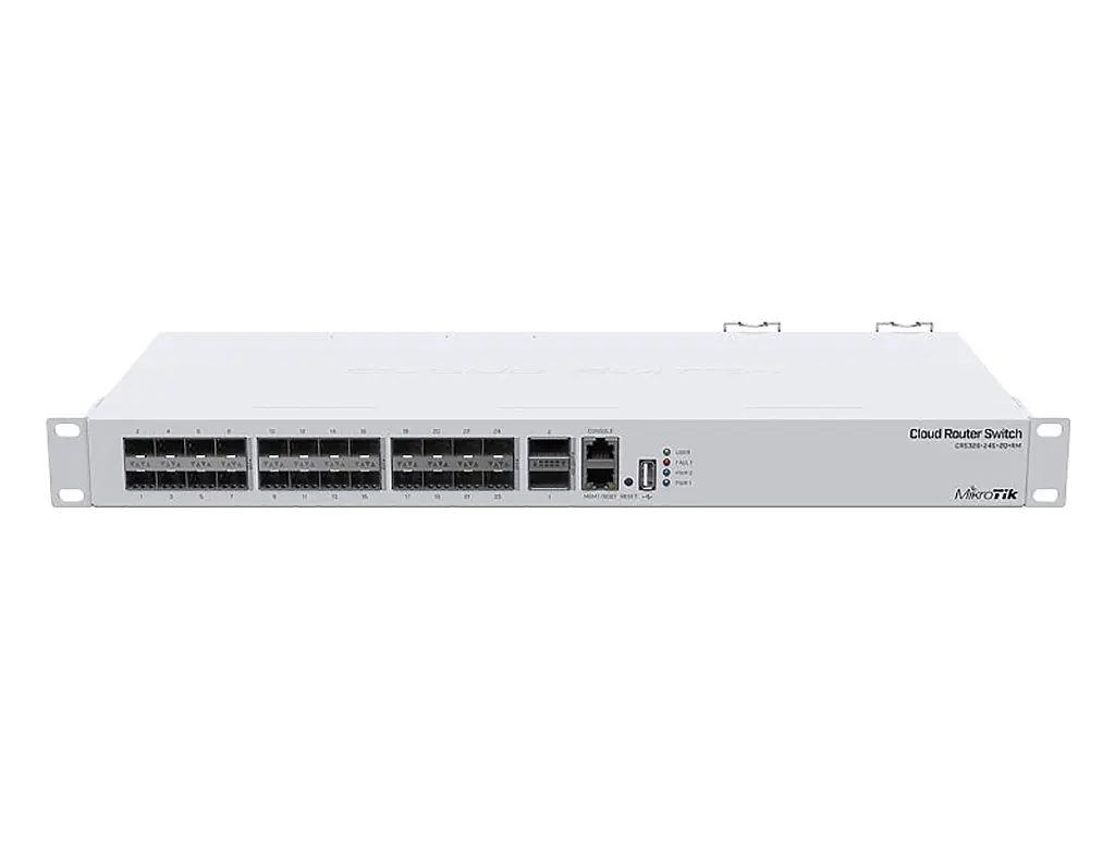 Комутатор Mikrotik CRS326-24S+2Q+RM, 24xSFP+, 2xQSFP+, USB, 1хRJ45 - фото 2
