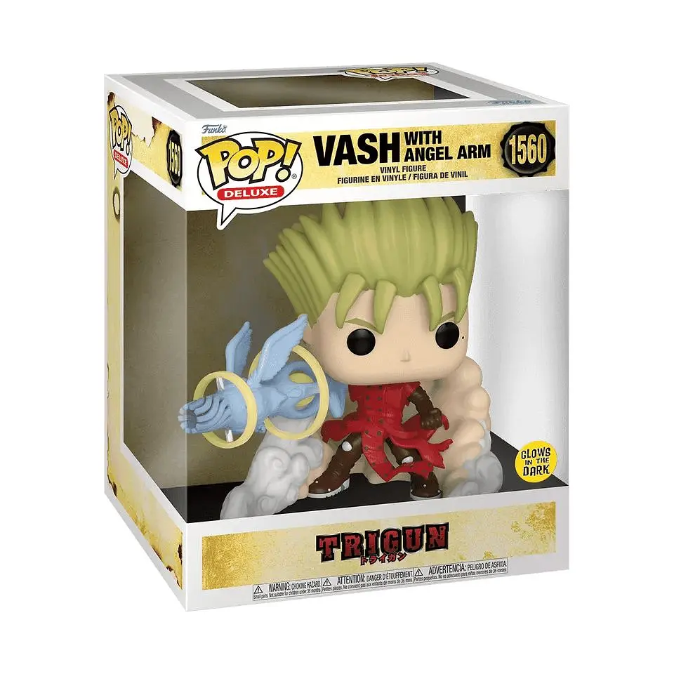 Фігурка Funko Pop Триган Веш Trigun Vash with Angel Arm 15 см Glow T G VA 1560 - фото 3