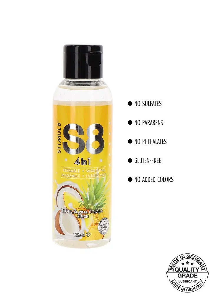 Лубрикант Stimul8 S8 4-in-1 Dessert Lube Pineapple, 125 мл - фото 3