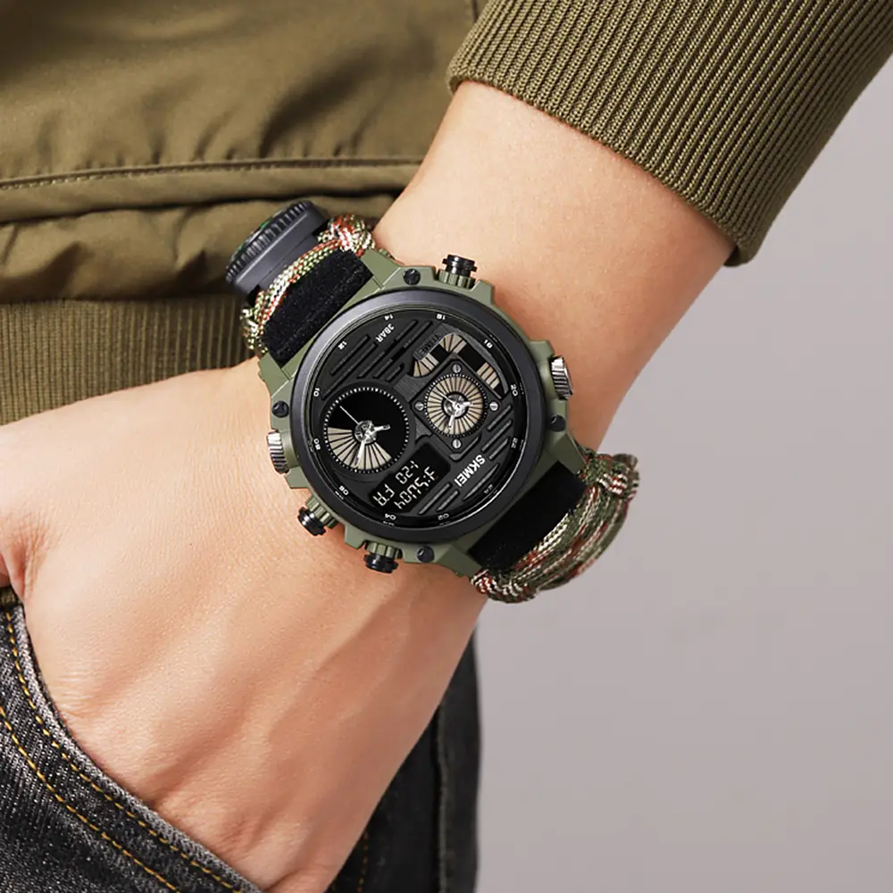Чоловічий наручний годинник 2202NCMGN Camo Green Skmei acs0030151 - фото 4