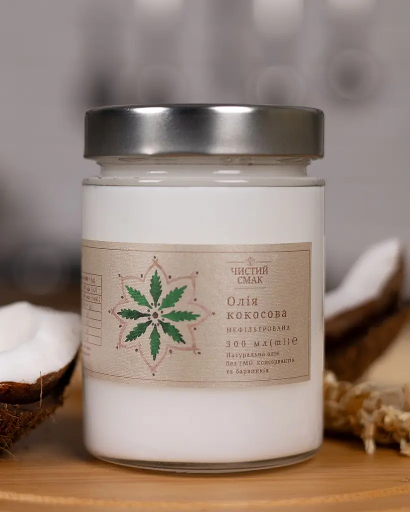 Кокосова олія холодного віджиму (Extra Virgin) Чистий Смак 300 мл - фото 2