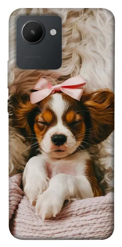 TPU чохол Demsky Sleepy spaniel для Realme C30s