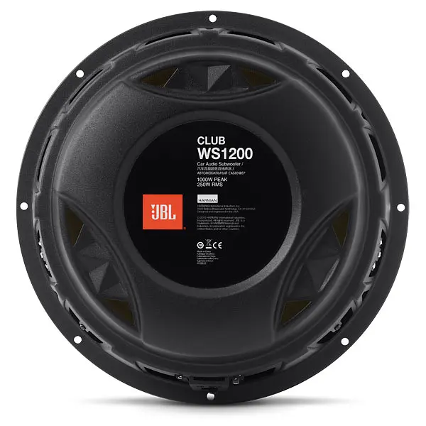 Сабвуферний динамік JBL CLUB WS1200BLK - фото 3