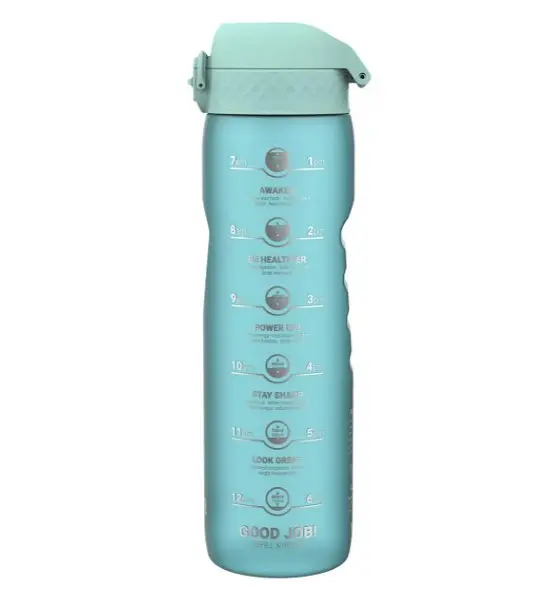 Пляшка для води ION8 1000 мл BPA Free Times To Drink (ЕКО пляшка) Sonic Blue (I8RF1000PBMOT2)