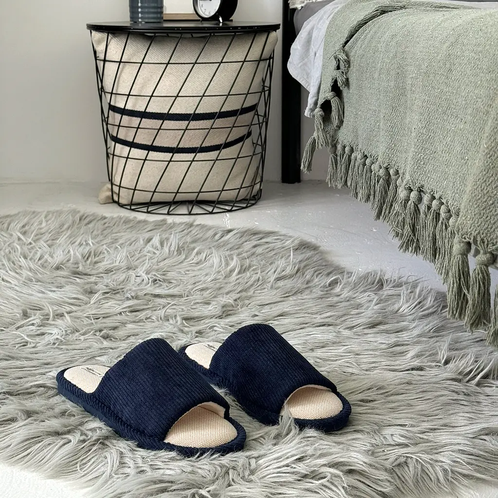 Кімнатні капці чоловічі MBM My Home Semen Dark Blue розмір 40-41 сині (SL-15 40-41 DARK BLUE) - фото 4
