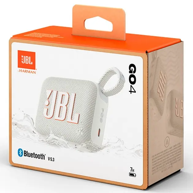 Портативна акустика JBL GO 4 бездротова біла (JBLGO4WHT) - фото 7
