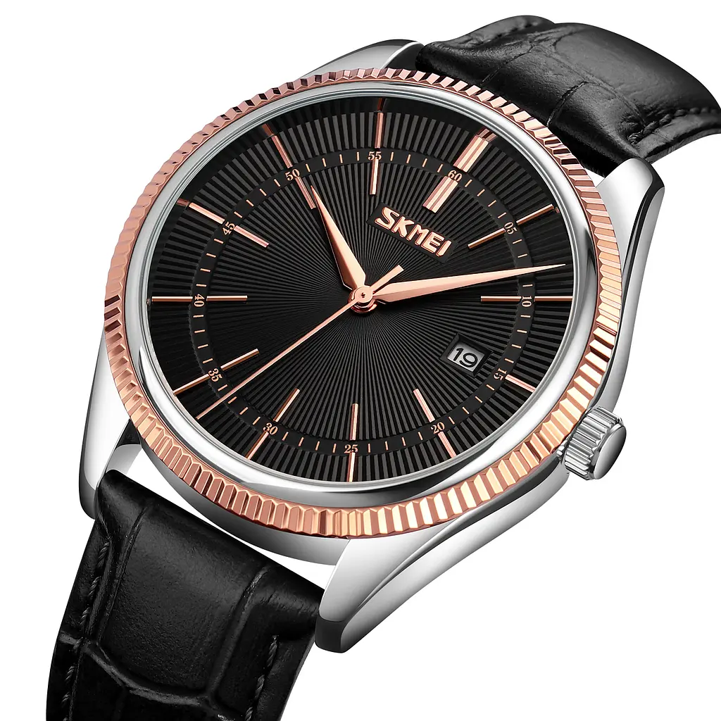 Наручний годинник чоловічий 9298TRGBK Rose-Gold Black Skmei acs0029784 - фото 2
