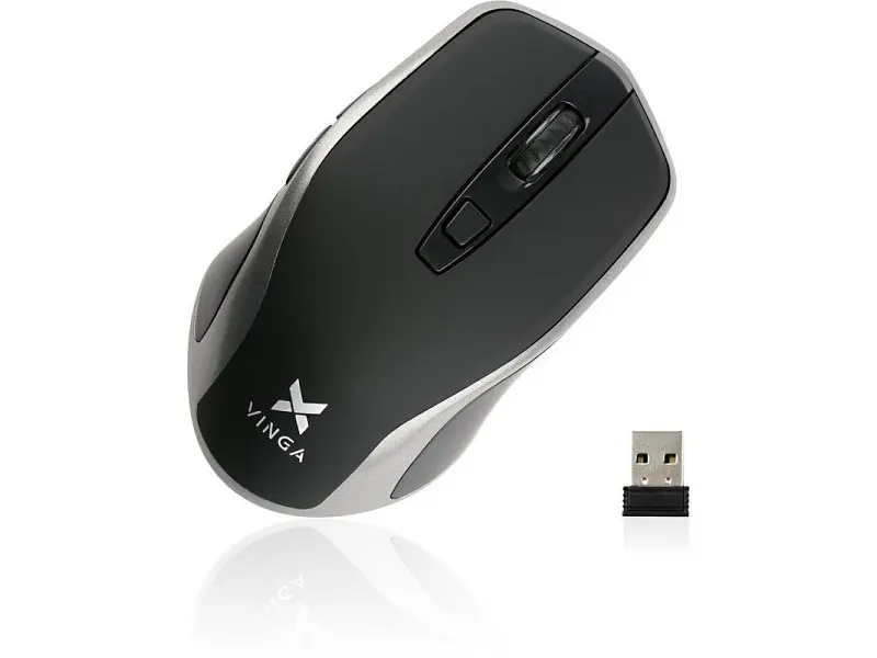 Миша Vinga MSW-909 Silent Black Grey - фото 9