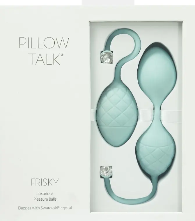Вагінальні кульки PILLOW TALK - Frisky Teal із кристалом Сваровські Pillow Talk SO2722 89299