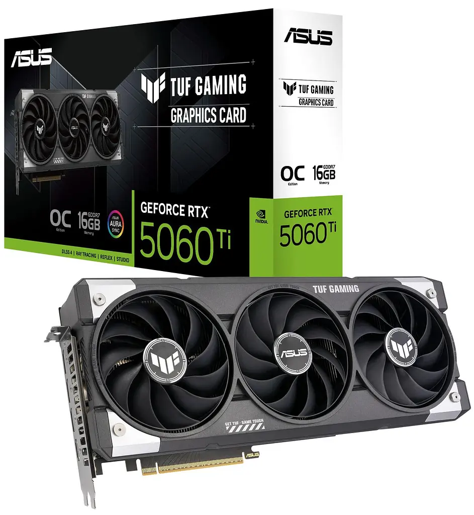 Видеокарта ASUS RTX 5060 Ti 16GB TUF Gaming OC Edition (TUF-RTX5060TI-O16G-GAMING) (GDDR7, 128 bit, PCI-E v5.0 x8) - фото 10
